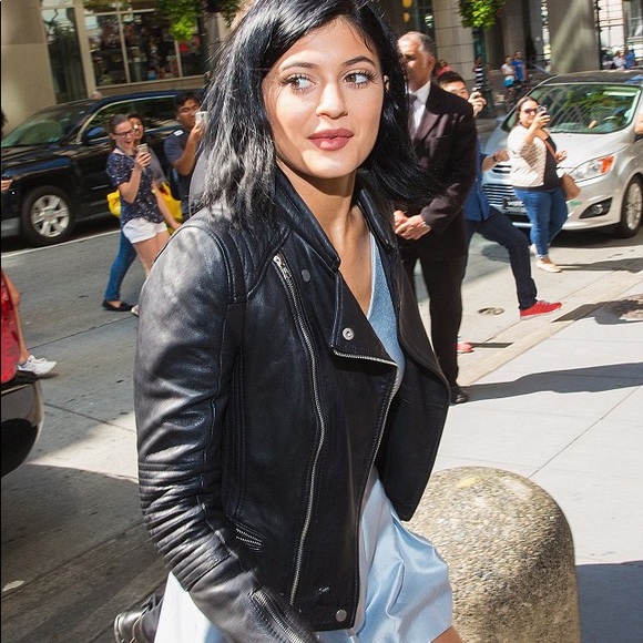 Zara Genuine Leather Moto Jacket ASO Kendall & Kylie Jenner, Size XS - Picture 14 of 16